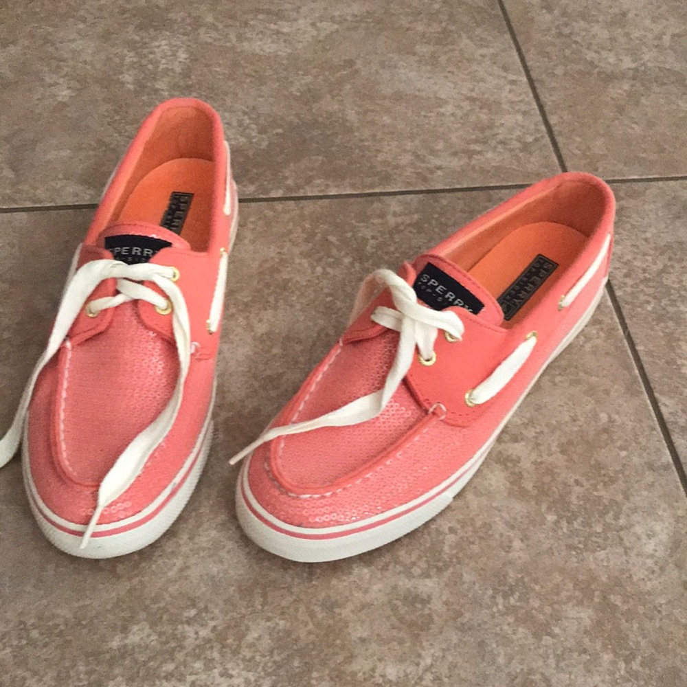 Sequined Sperry